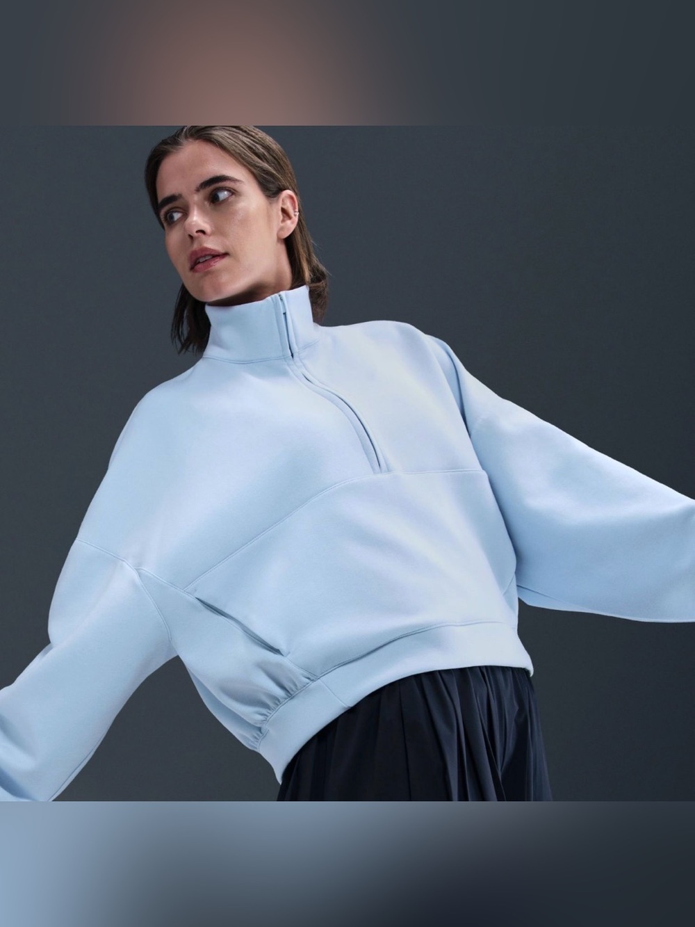 Nike Women’s 24.7 Impossibly Soft Oversized 1/4 Zip